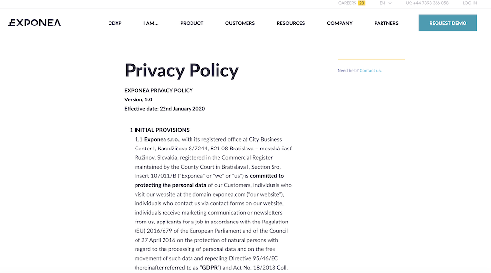 Privacy Policy for Websites - Free Template